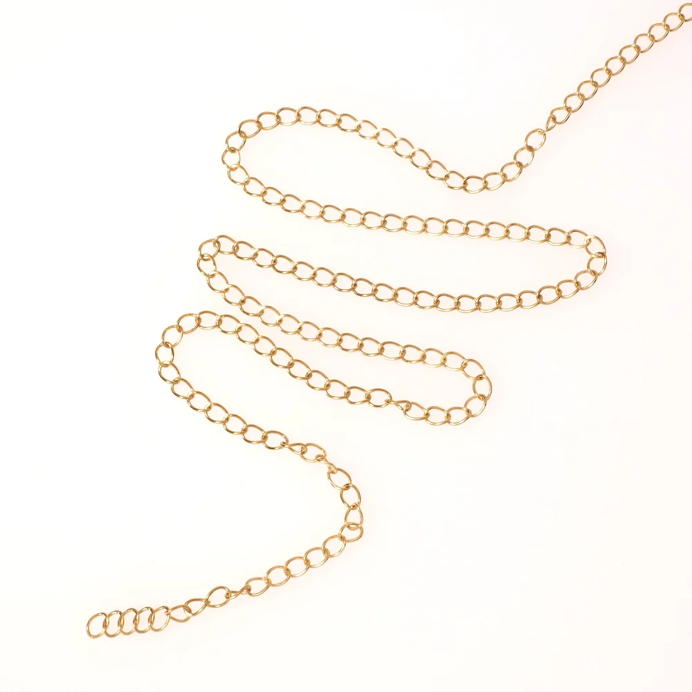 Bobine de 25 mètres de chaine d'extension en acier inoxydable 304 Doré – Image 3