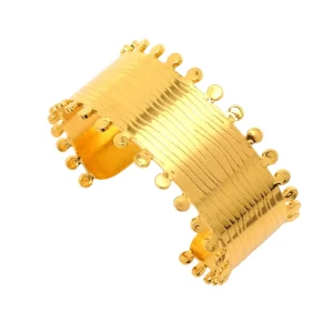 Bracelet jonc bohème en acier inoxydable 304 Doré 18K