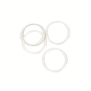 8 anneaux fermés 15mm en laiton Argenté 925 Premium