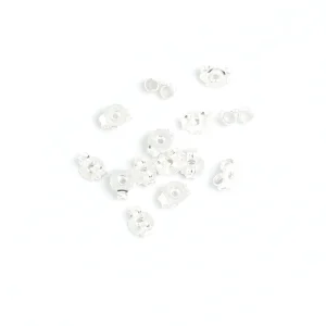 10 fermoirs papillons pour BO en laiton argent 925 Premium