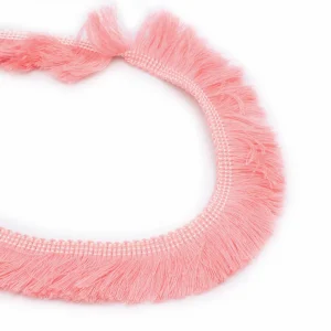 50cm de Galon à franges pour création DIY corail rose