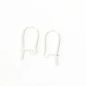 10 boucles d'oreilles Dormeuses en laiton Argenté 925 Premium