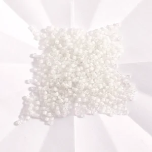 5 grammes de Miyuki Délica 11/0 DB0066 White lined crystal AB