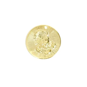 1 pendentif signe astrologique Scorpion en laiton Doré à l'or fin 24K Premium